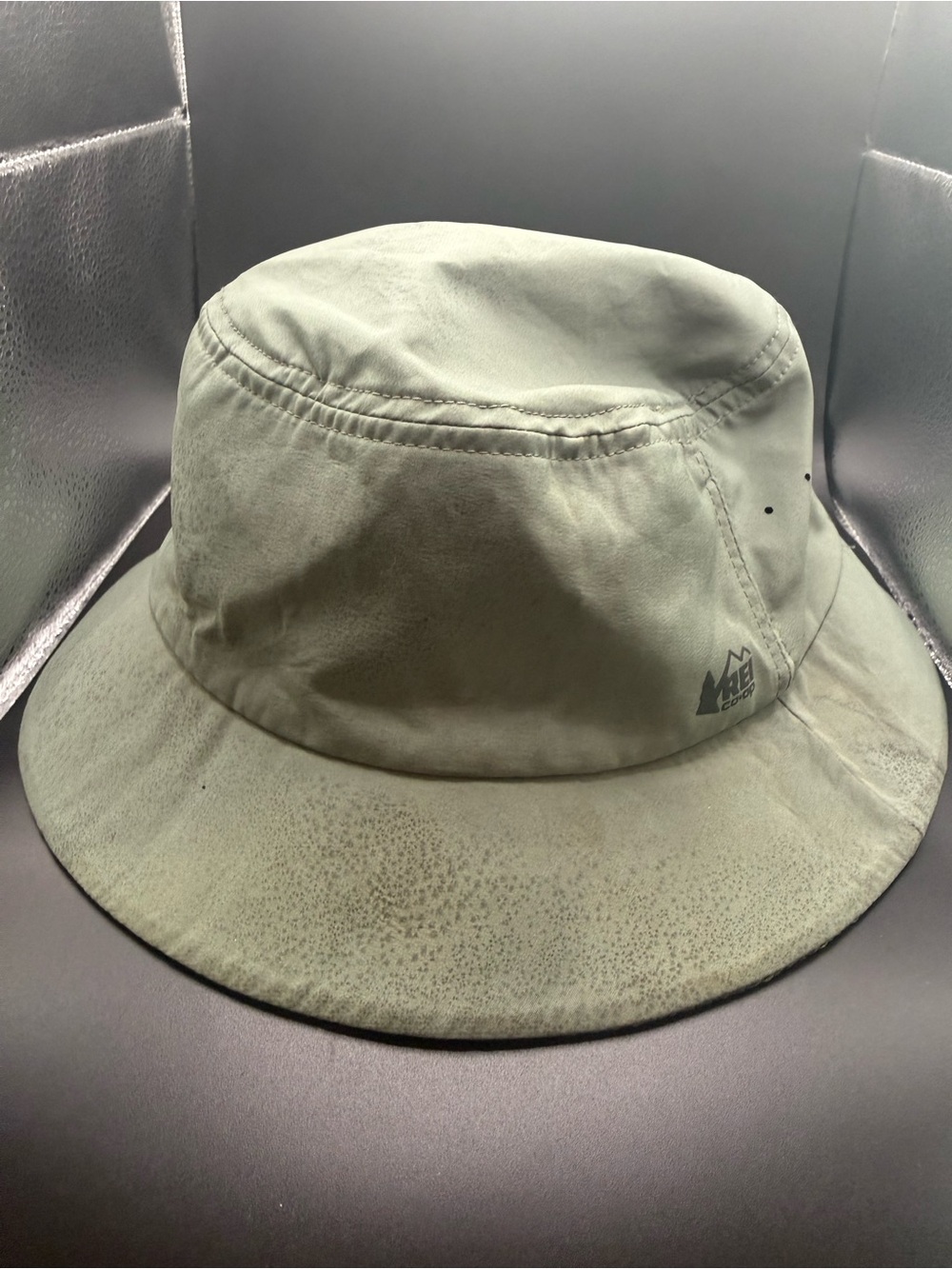 REI Co-op Black and Olive Green Bucket Hat